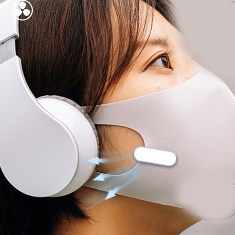 Quạt Lọc Không Khí Có Kẹp Gắn Khẩu Trang Có Thể Sạc Lại