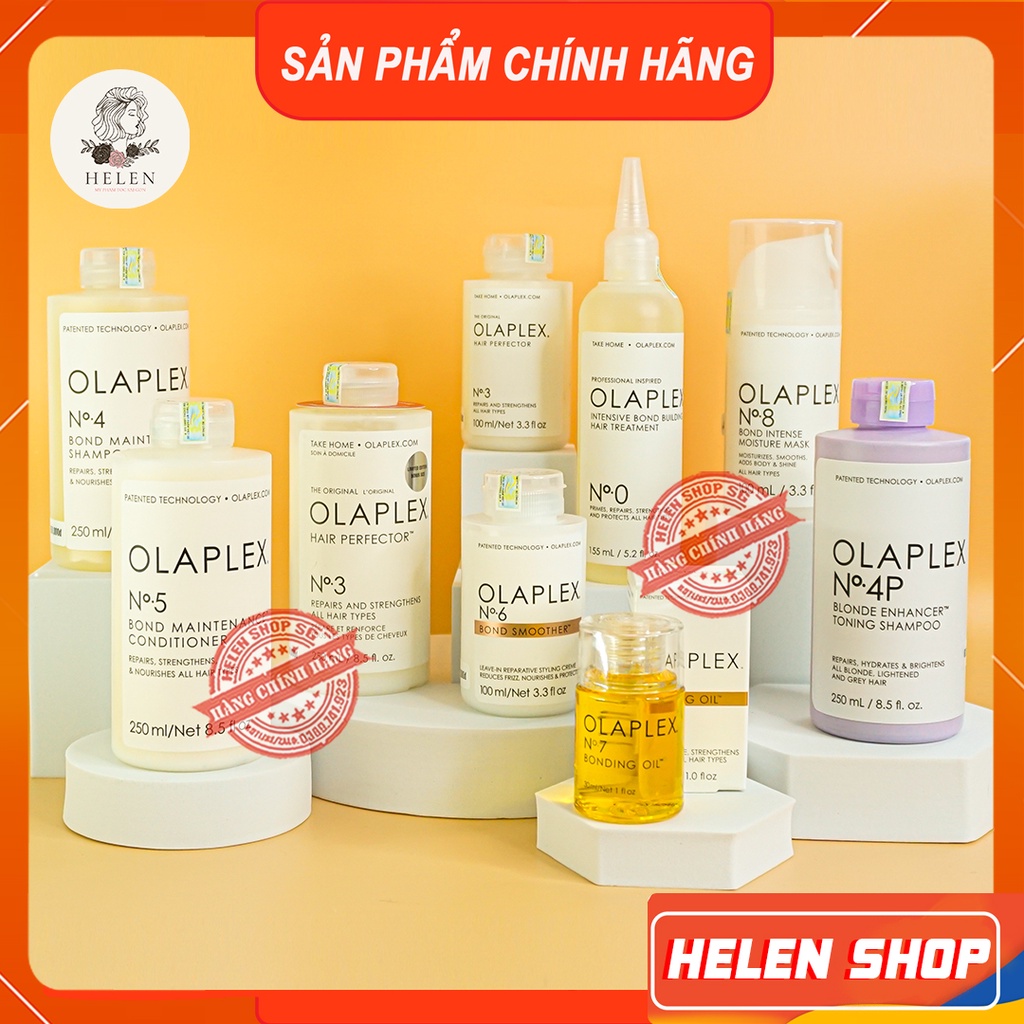 OLAPLEX No4P 250ml Dầu Gội Tím Khử Vàng, Giữ Màu Nhuộm, Cấp Ẩm, Phục Hồi Hư Tổn Dành Cho Tóc Tẩy, Tóc Nhuộm Sáng Màu