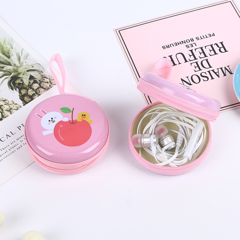 Hộp đựng tai nghe, dây sạc phụ kiện Hàn Quốc🍀Clovershop68🍀