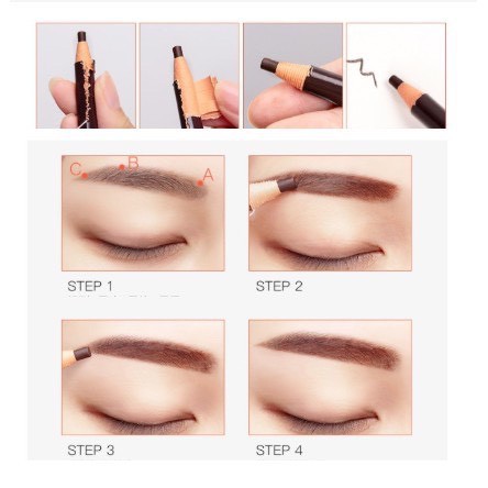 Chì Xé Kẻ Chân Mày Hengsi Color Brow Art Cosmetic Nội Địa Trung