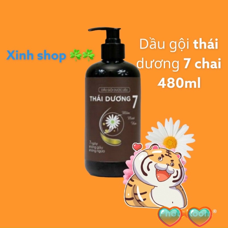 DẦU GỘI THÁI DƯƠNG 7 chai 480ml dùng cho tóc gàu date luôn mới và chính hãng công ty