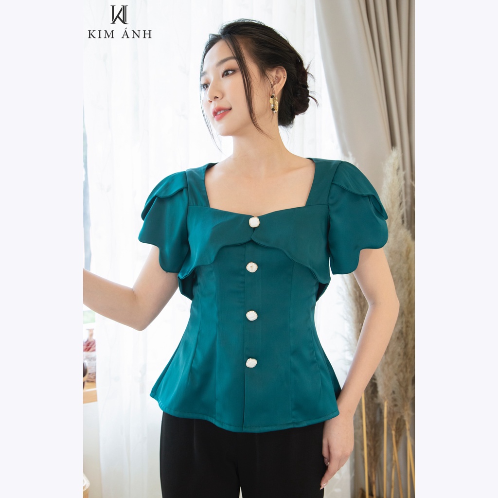 Áo Sơ Mi Nữ Kiểu Nữ , Áo Sơ Mi Nữ Công Sở Kim Ánh Trẻ trung, Thanh Lịch | BigBuy360 - bigbuy360.vn