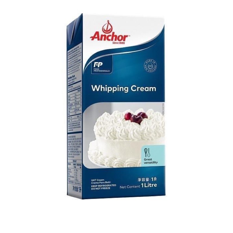 Kem sữa tươi đánh WHIPPING CREAM ANCHOR 1 LÍT