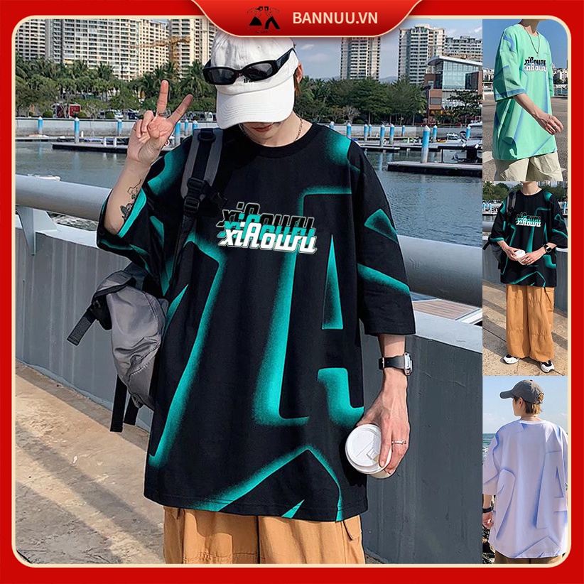 Áo Thun Nam Ngắn Tay Cổ Tròn áo phông nam retro Thời Trang áo phông form rộng phong cách Hàn Quốc áo thun thể thao nam simple t shirt ifashion áo thun tay lỡ form rộng