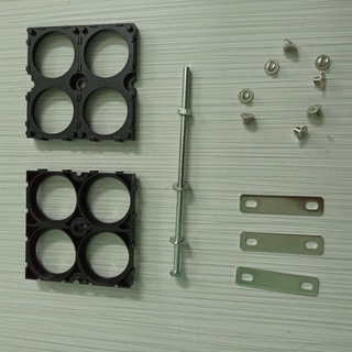 Phụ kiện lắp cell 46160: khung nhựa, cầu nối đồng, vít bắt cực, ốc vít cố định khung