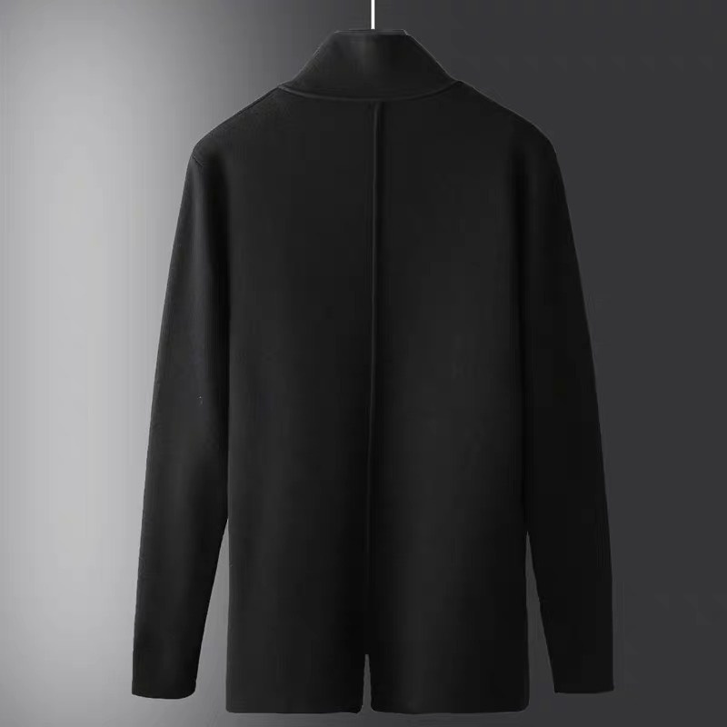 Áo cardigan nam basic chất nỉ cotton cao cấp, màu trơn kiểu dáng Hàn Quốc (có kèm áo thun trắng bên trong)