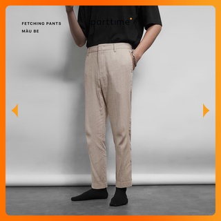 Quần Đũi Nam Ống Suông Chất Đũi Cotton Cao Cấp Thoáng Mát Trẻ Trung💎PARTTIME™ FETCHING PANTS