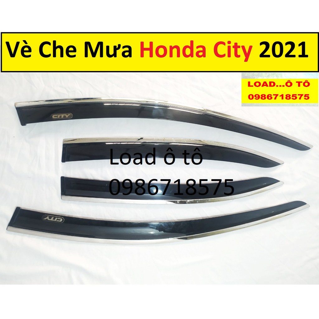 Vè Che Mưa Xe Honda City 2022-2021 Chỉ Inox Cao Cấp