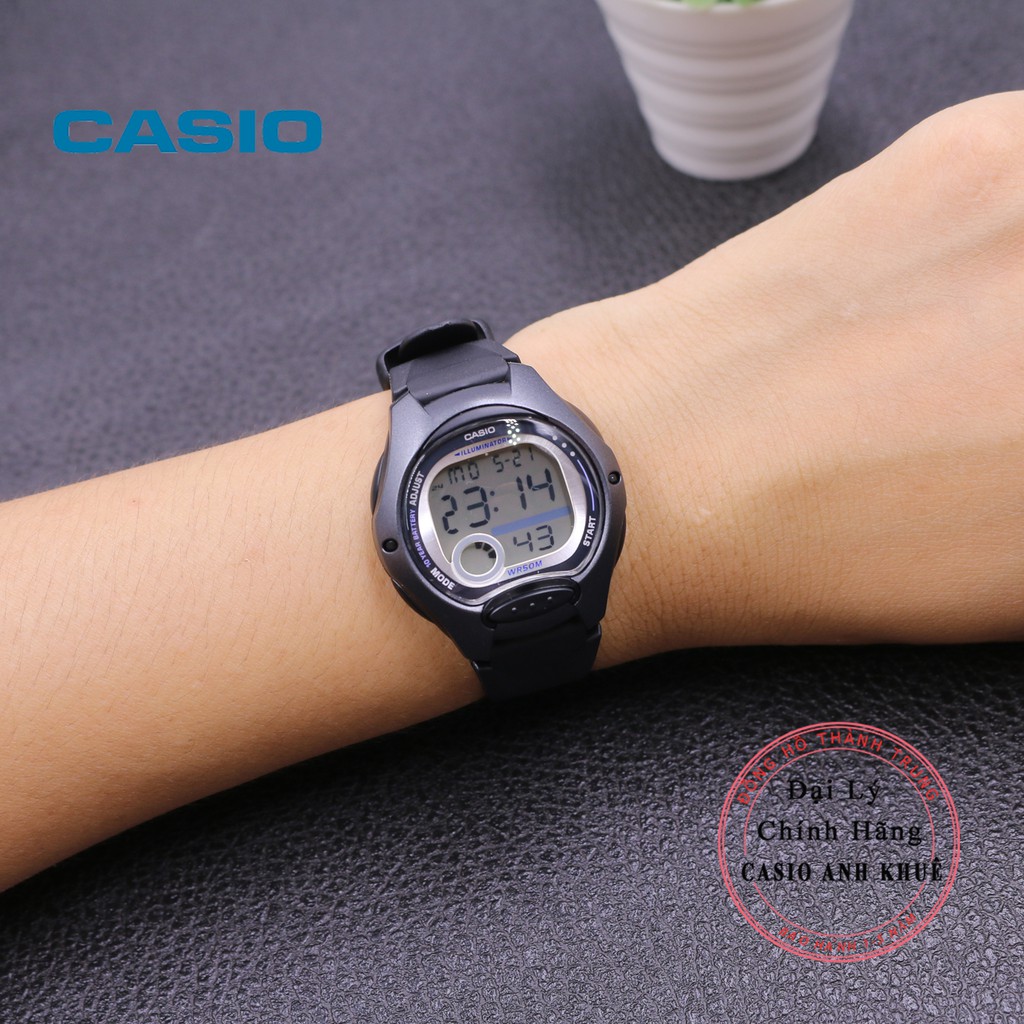 Đồng Hồ Nữ Casio LW-200-1BVDF Dây Nhựa Pin 10 Năm