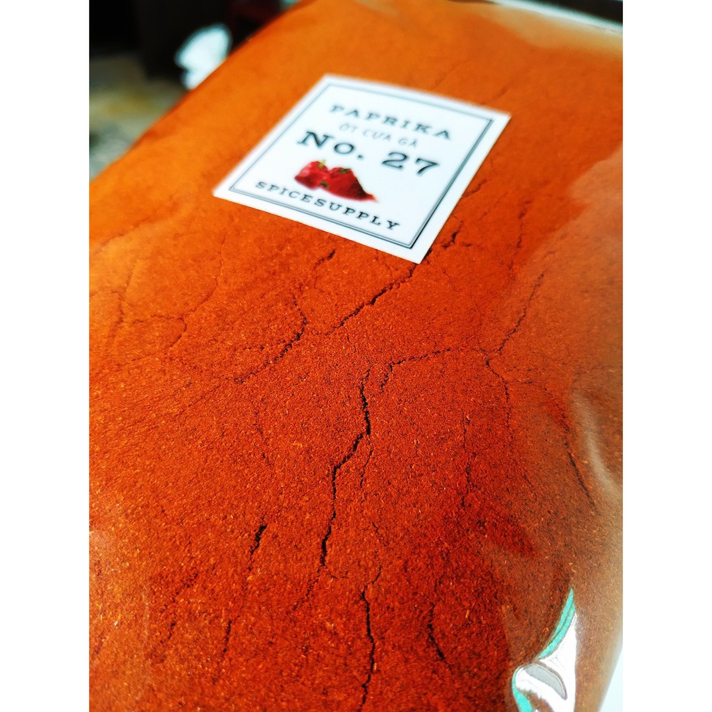 1kg Paprika - Ớt cựa gà không cay gia vị tạo màu đỏ tự nhiên Sỉ Wholesale Bulk