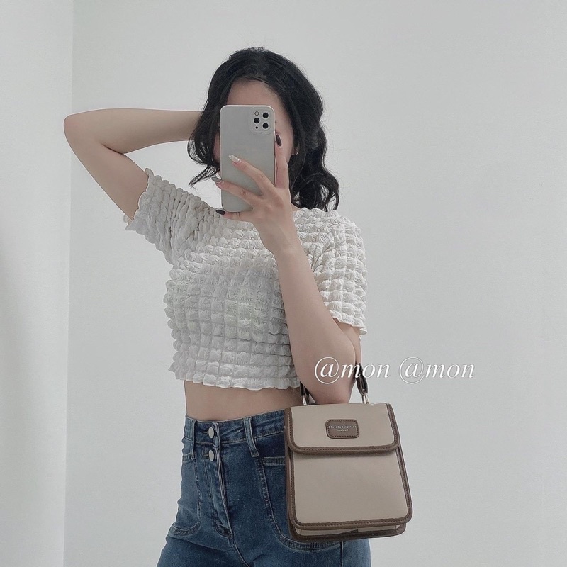 ÁO CROPTOP XỐP CUỐN BIÊN