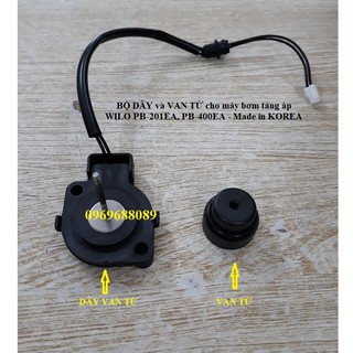BỘ DÂY VÀ VAN TỪ ( RƠ LE TỪ) cho máy bơm tăng áp WILO PB-201ea, PB-400EA - PHỤ KIỆN CHÍNH HÃNG KOREA