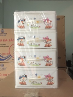 Tủ Bé Hoa mini Việt Nhật 3/4/5 tầng