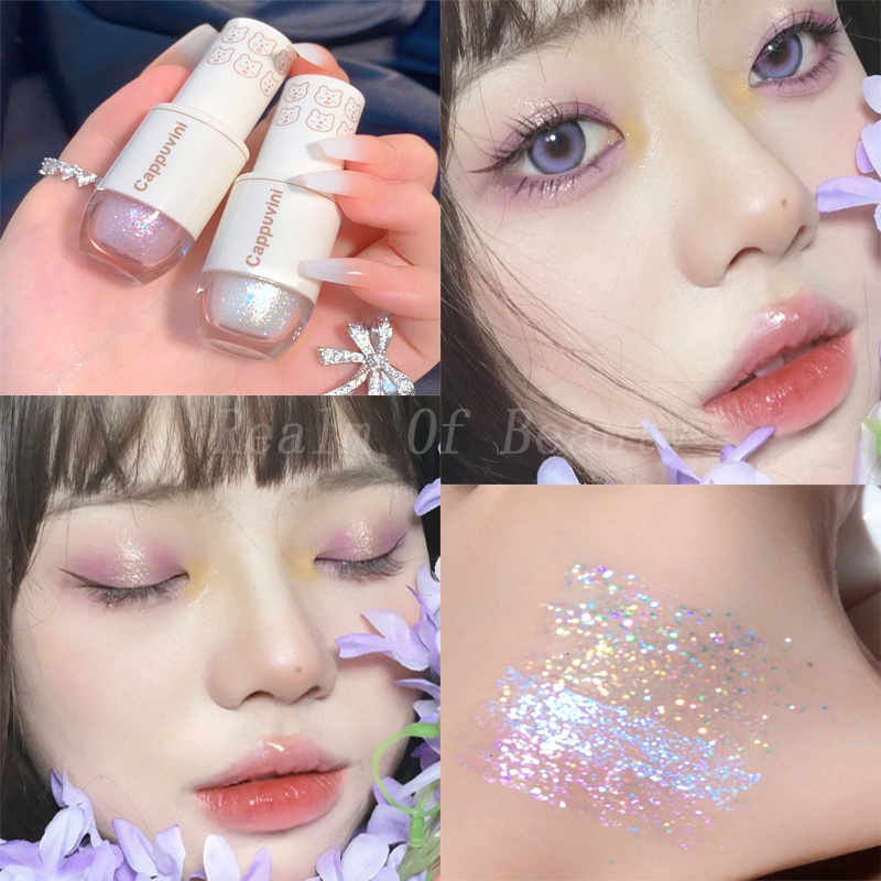 Phấn Mắt Cappuvini Dạng Lỏng Long Lanh Dễ Lên Màu