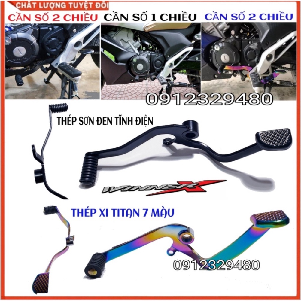Cần Số 2 Chiều Winner X - Cần Số Winner X Cao Cấp - Cần số Win X _ INOX Xi Titan - Sơn Đen Tĩnh Điện Ảnh thật Sp