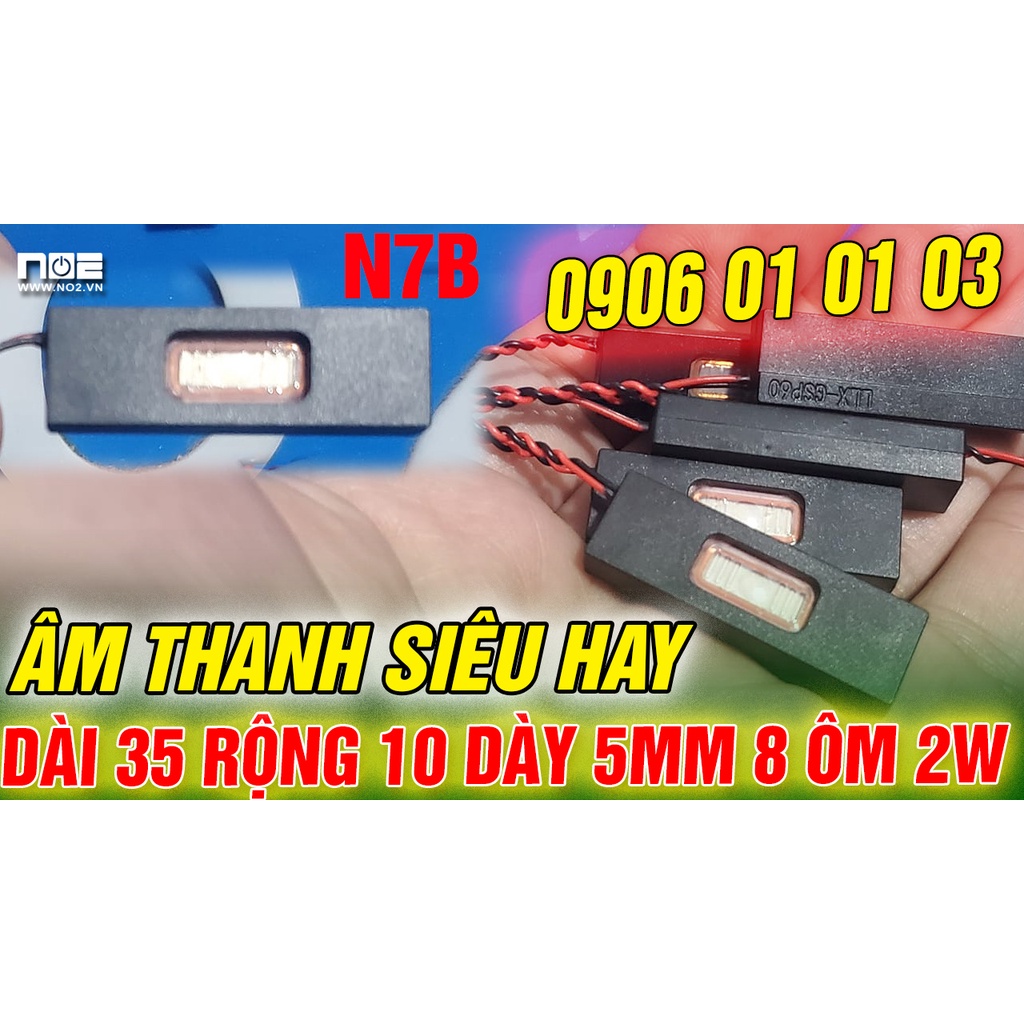 Loa độ laptop N7B, Loa độ box, dài 35 rộng 10 dày 5 , ÂM THANH SIÊU HAY 8 ôm 2w