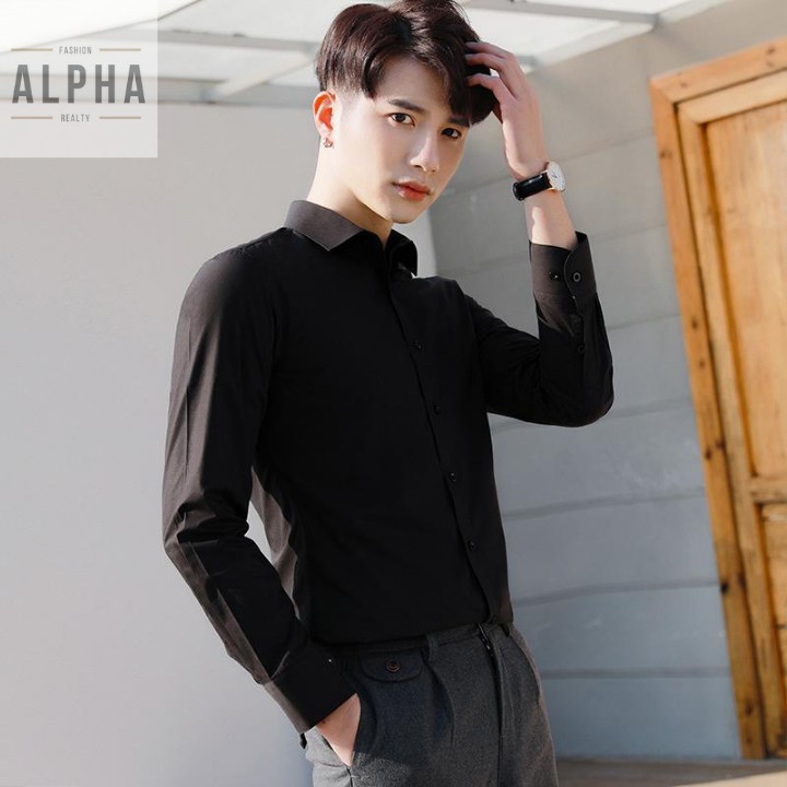 Áo sơ mi nam dài tay cao cấp, vải cotton lụa mịn mát, dáng slimfit ôm body JBAGY - SML | BigBuy360 - bigbuy360.vn