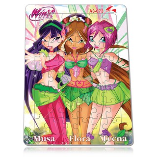 Tranh xếp hình tia sáng phát triển trí tuệ cho bé 048 mảnh - winx - msp: a3-073