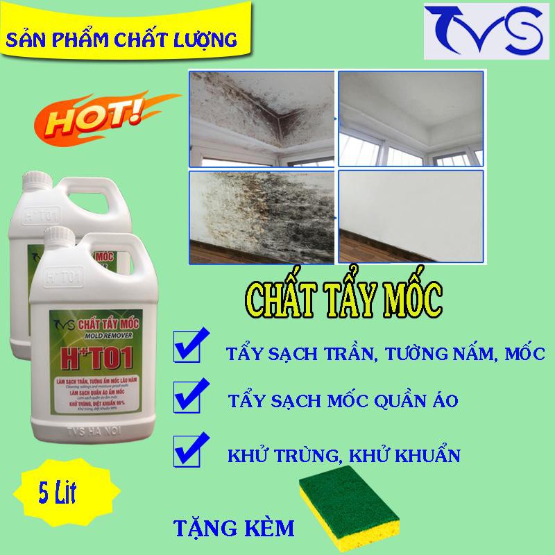 Tẩy mốc tường, trần, quần áo HT01- TVS  khử trùng,diệt khuẩn 99,99% đa năng