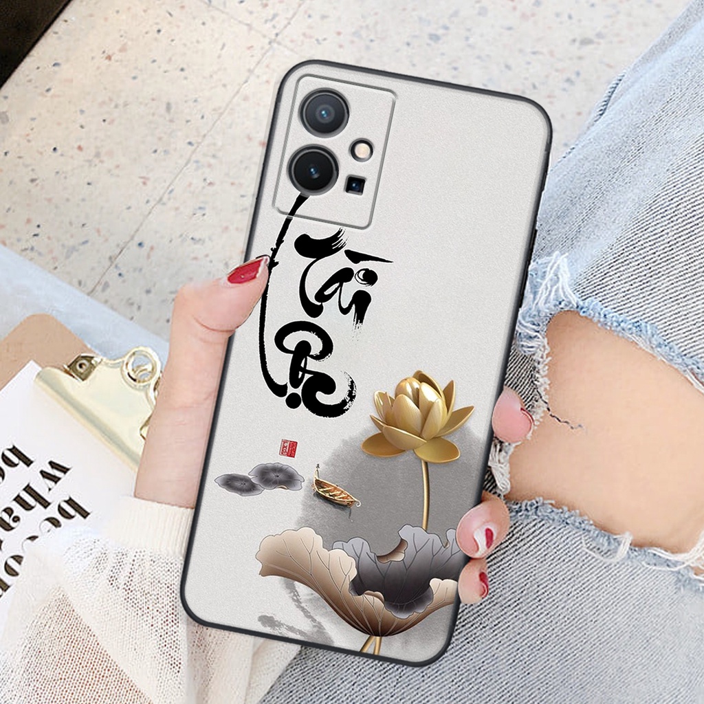 Ốp lưng Vivo Y55 5G - BẢO VỆ CAMERA in hình chữ tài chữ lộc, Cha Mẹ, bình an SIÊU ĐẸP