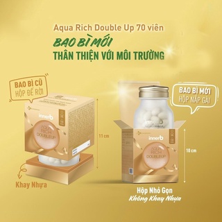 [XẢ HÀNG] Thực Phẩm Bảo Vệ Sức Khỏe InnerB Aqua Rich Doubleup Cấp Ẩm Hỗ Trợ Sáng Mịn Bảo Vệ Da BLOOMING