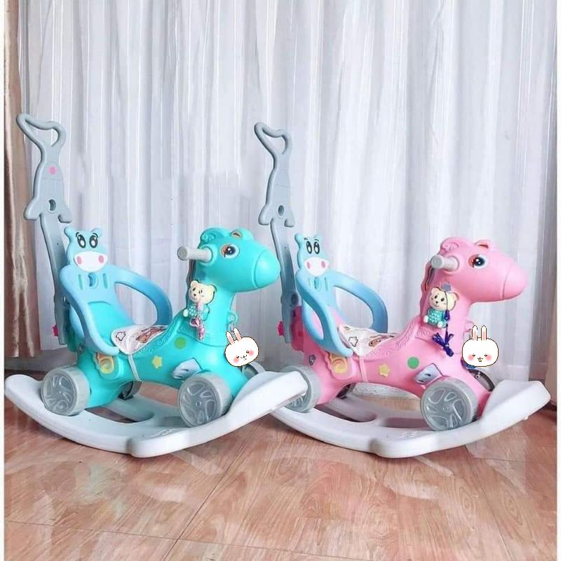 NGỰA BẬP BÊNH 3in1 cho bé