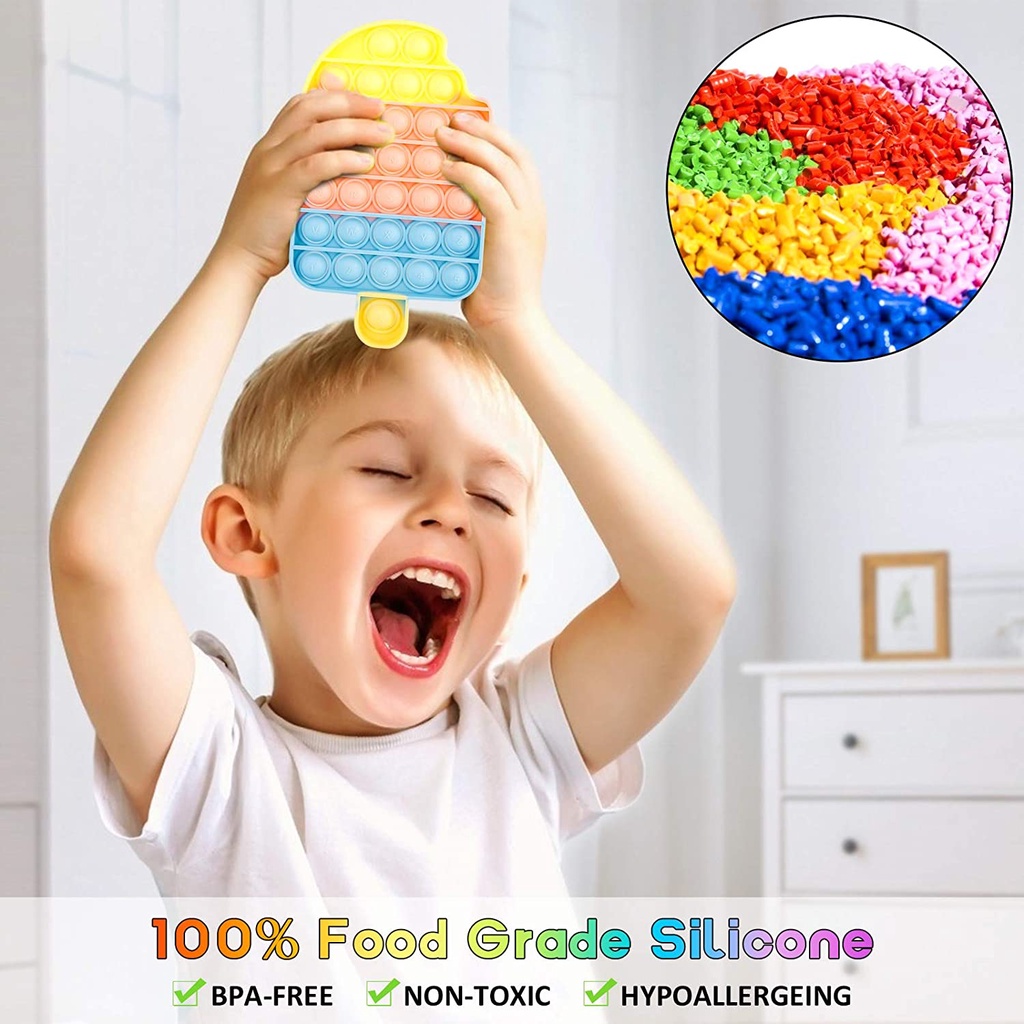 Bộ đồ chơi giác quan bấm bong bóng giúp trẻ em phát triển trí tuệ