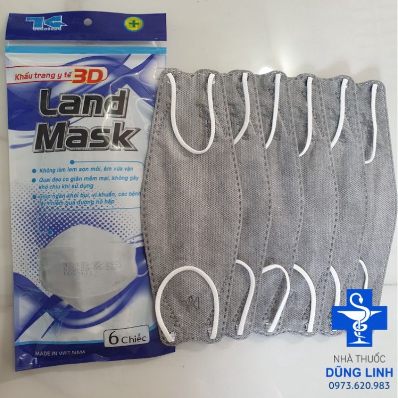 Khẩu Trang 3D Kháng Khuẩn LandMask Set 1 Bịch 6 Cái Có Nhiều Màu Hàng Công Ty Chính Hãng | BigBuy360 - bigbuy360.vn