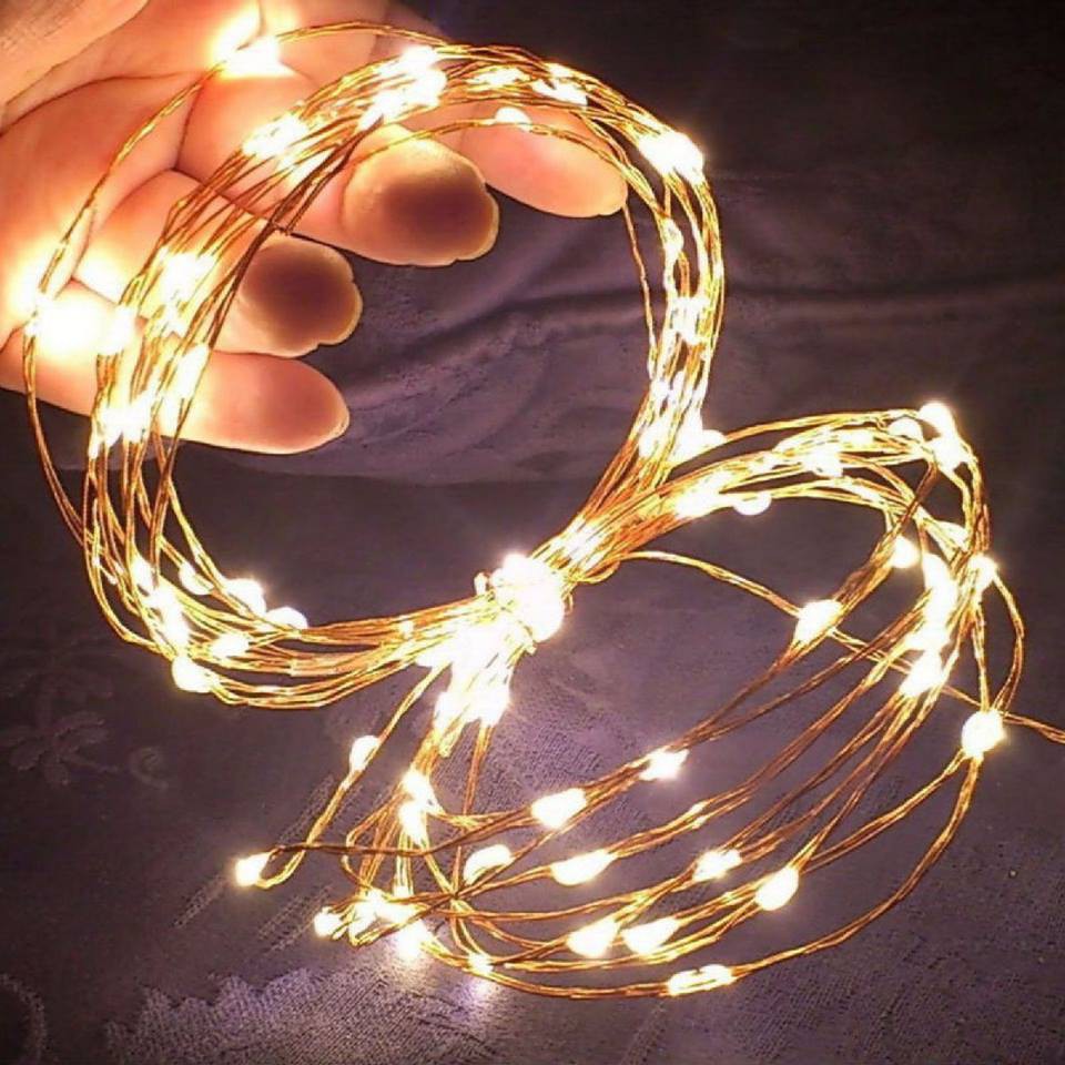 Dây đèn đom đóm, đèn fairy light trang trí lung linh căn phòng bạn