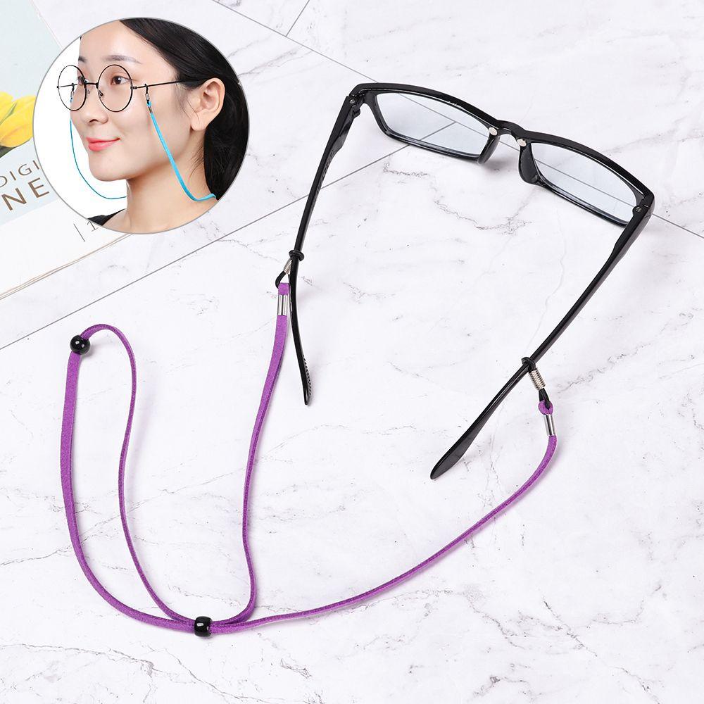 Dây Xích Gắn Kính Mát Thể Thao Bằng Da Lộn Có Thể Điều Chỉnh