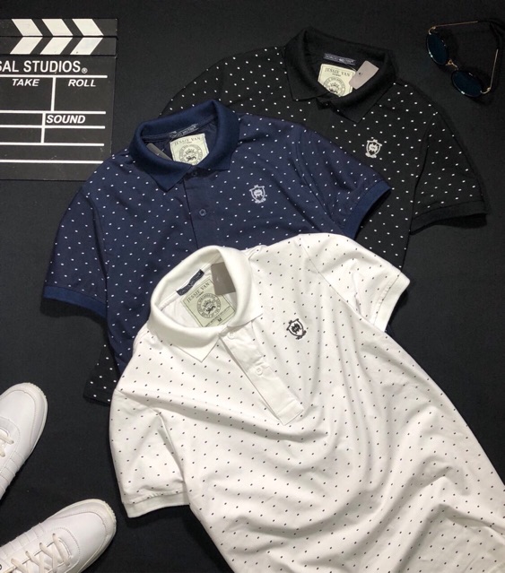 Áo thun nam cổ bẻ chấm bi cao cấp cực đẹp TT885 | BigBuy360 - bigbuy360.vn