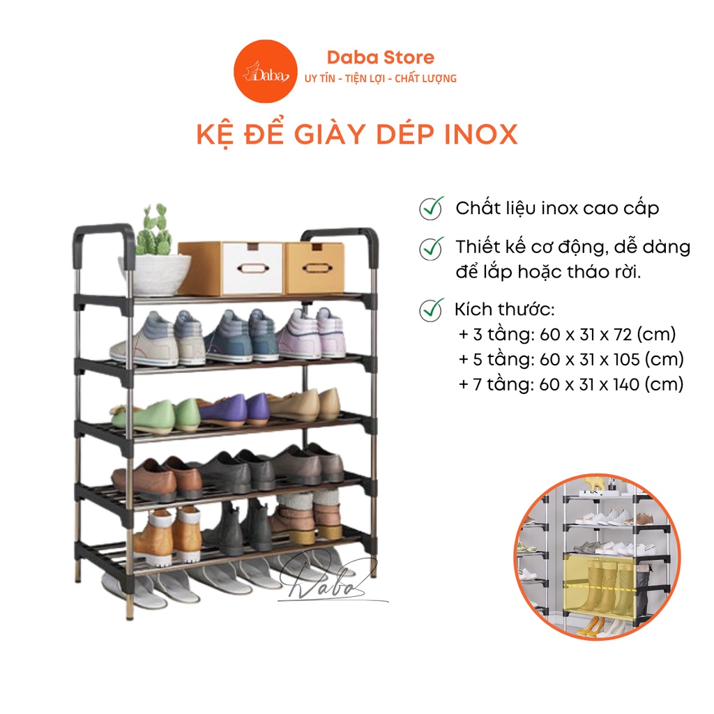 Kệ để giày dép INOX hiện đại , kệ dép INOX chắc chắn tiện lợi