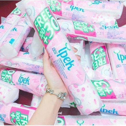 Combo 04 Bông Tẩy Trang IPEK 130 Miếng