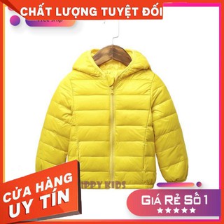 HÀNG NHẬP KHẨU -  Áo khoác trẻ em ⚡XUẤT DƯ⚡ Áo phao cho bé - Lông vũ hàng chuẩn vải PVC chống gió và nước- cam