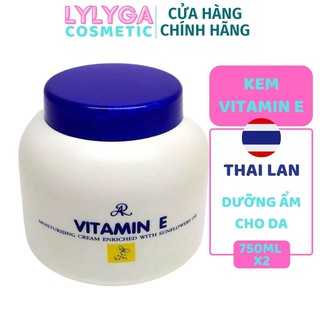 Kem Vitamin E 200gr Thái dưỡng âm, kem nẻ Vitamin E Aron nắp xanh Thái Lan