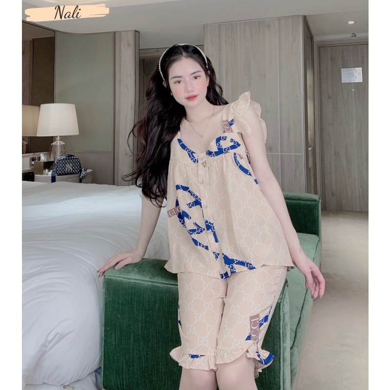 Đồ Bộ Pijama Nữ 2 dây cánh tiên điệu đà dễ thương, Bộ ngủ ngố hoạt hình DN04_2