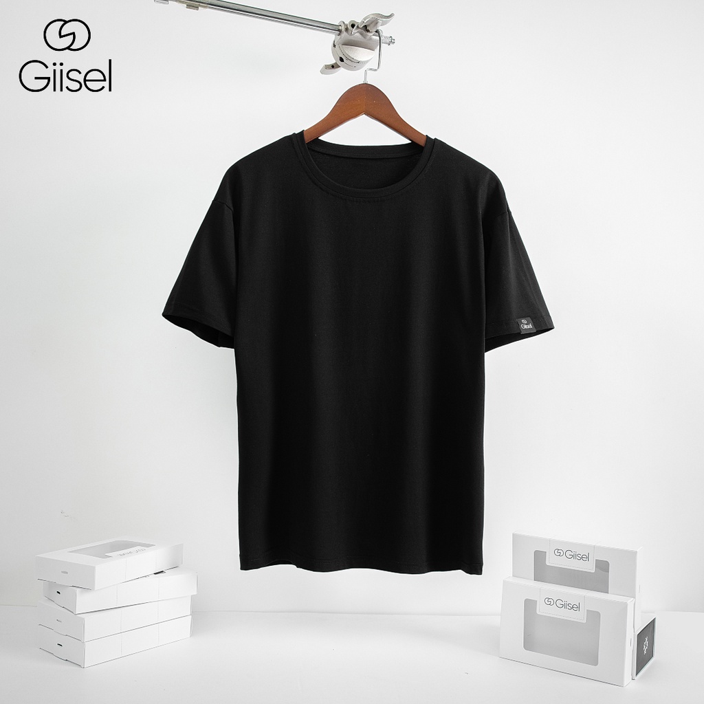 Áo thun nam nữ unisex chất liệu cotton co giãn bốn chiều Giisel - 10 màu phong cách thời trang - KÈM HỘP
