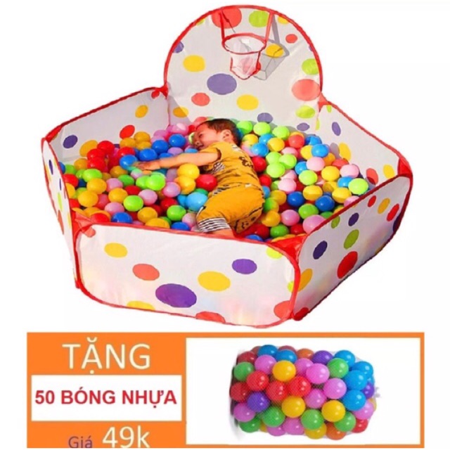 Nhà bóng tặng 50 quả bóng