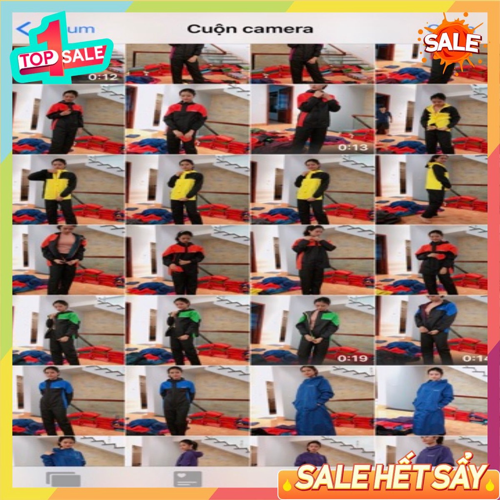 ⚡GIÁ SỐC⚡ Combo 3 áo mưa vải nhật 2 lớp