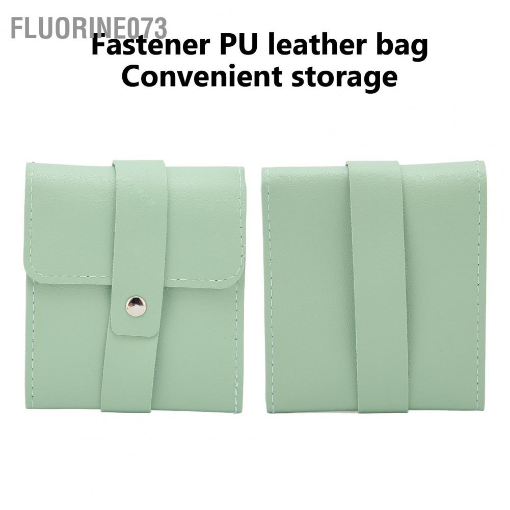Fluorine073 12 cái Bộ làm móng tay bằng thép không gỉ chân con dao kéo lông mày Earpick Nail Clipper Set (Mint Green)