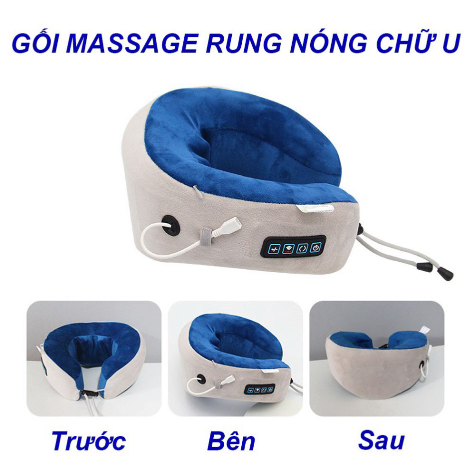 [HÀNG TỐT] GỐI MASSAGE, GỐI MASSAGE CỔ KẾT HỢP NHÀO, RUNG, NÓNG CHỐNG MỎI CỔ VAI GÁY. BẢO HÀNH 1 ĐỔI 1 MỚI. MUA NG