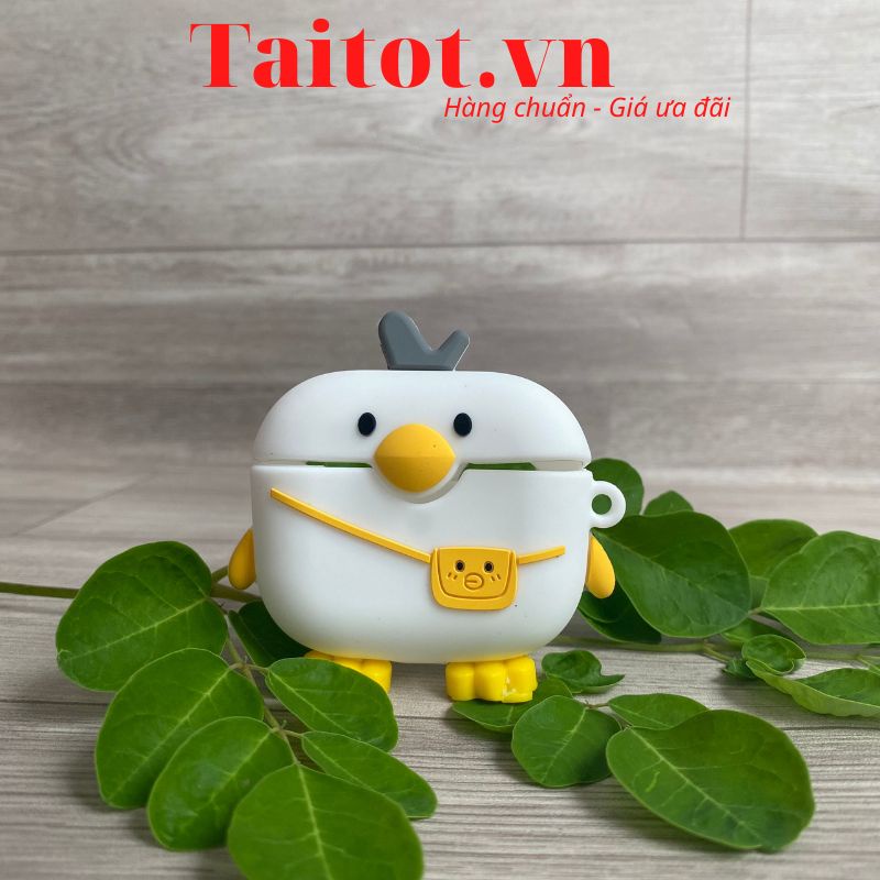 Case bảo vệ tai nghe Airpod 3, Ốp bảo vệ tai nghe không dây Air 3 hình thú và các thương hiệu chất liệu Silico - Taitot