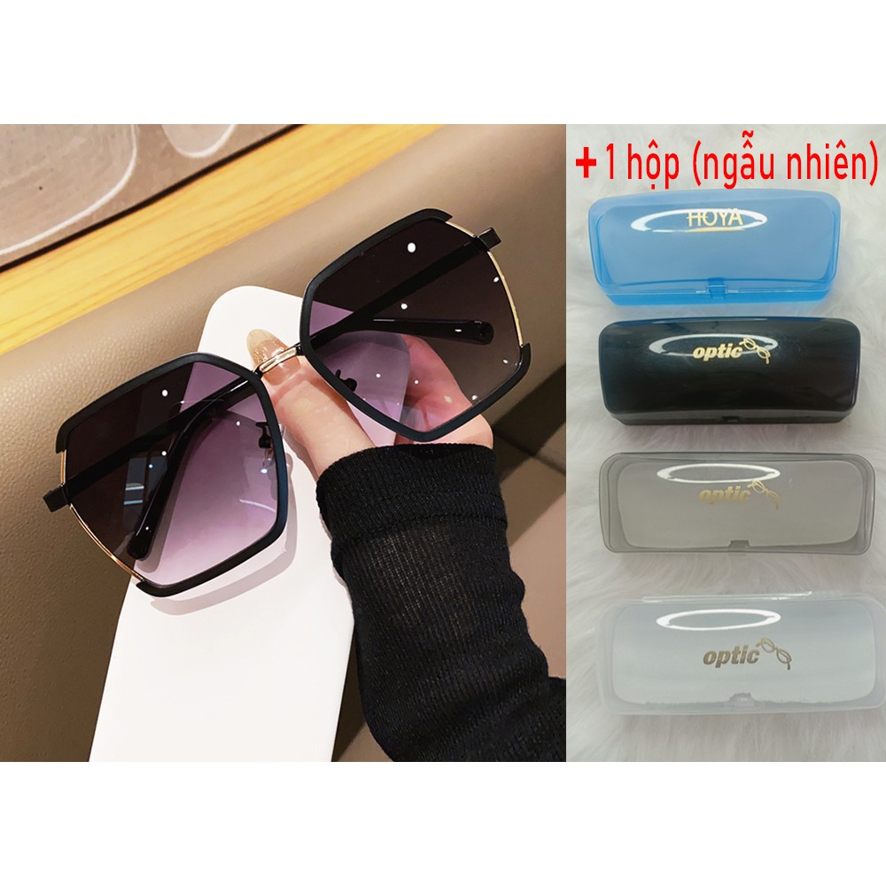 Mắt kính nữ thời trang Hàn Quốc 2021, Kính râm nữ cao cấp đi biển gọng kim loại_MS40 | BigBuy360 - bigbuy360.vn