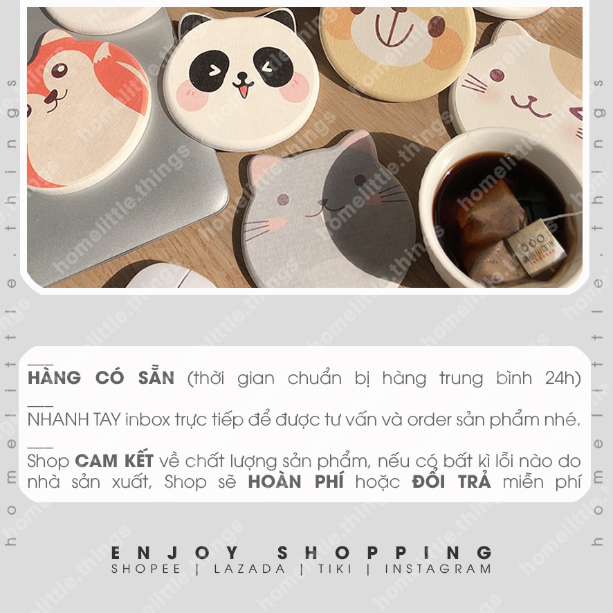 Miếng lót ly cốc bằng đá hút nước | BigBuy360 - bigbuy360.vn