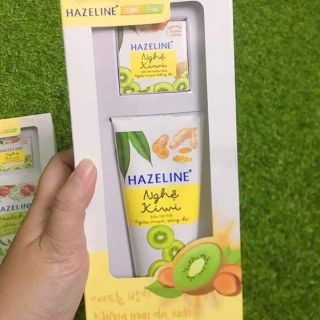Tuýp SỬA RỬA MẶT HAZELINE (50g) chính hãng + TẶNG Kèm Hủ Kem Nền Dưỡng Trắng Da