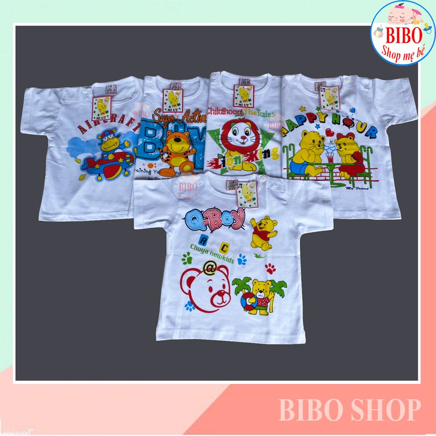 ÁO THUN TAY NGẮN COTTON CHO BÉ MẶC NHÀ VẢI MÁT, MỀM MẠI HIỆU_MIUT