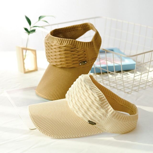 Mũ lưỡi trai nửa đầu thời trang chống tia UV có 7 màu hàng Quảng Châu