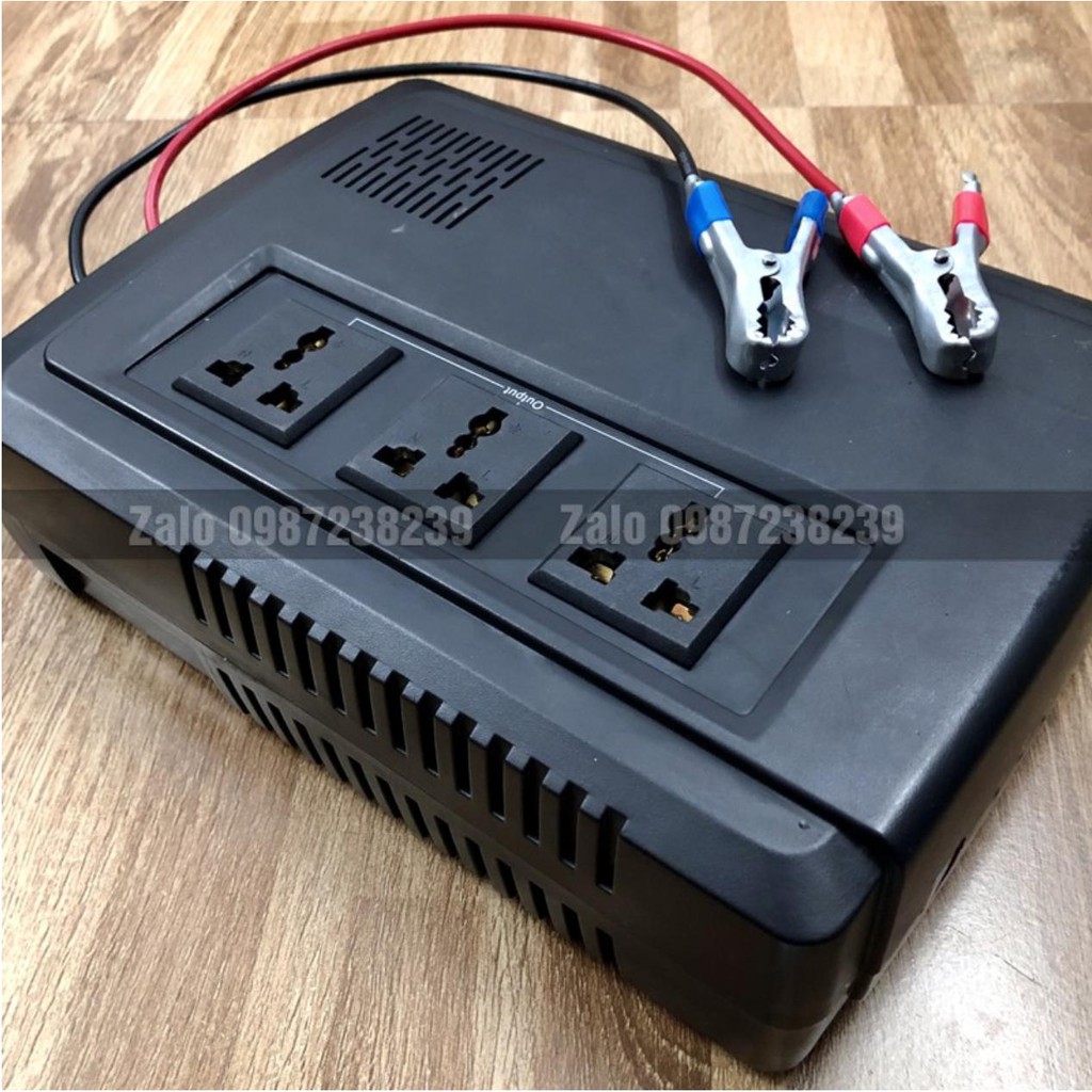 Gói Kích điện 12V lên 220V 360W + Sạc năng lượng mặt trời 10A