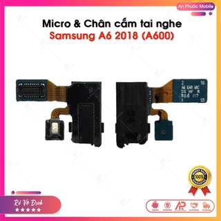 Micro kèm Chân Jack Tai Nghe Samsung A6 2018 / A600 Zin Bóc Máy