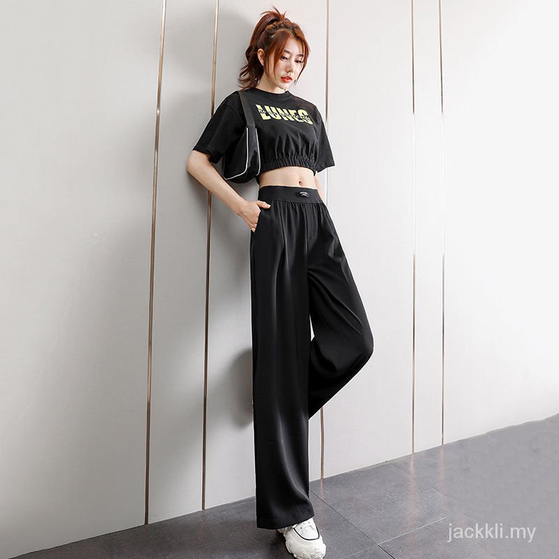 quần ống rộng Lưng Cao Chất Liệu Lanh Thời Trang Mùa Thu Mới Cho Nữ Drooping2021Spring | BigBuy360 - bigbuy360.vn